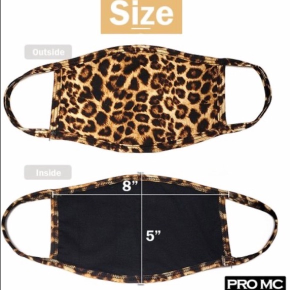 ‼️ Leopard Print Cheetah Protective Face Mask - Picture 3 of 3